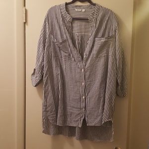 Tunic length button up